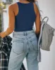 Fashionista’s Dream Crop Top-Deep Blue sold by ReoRia