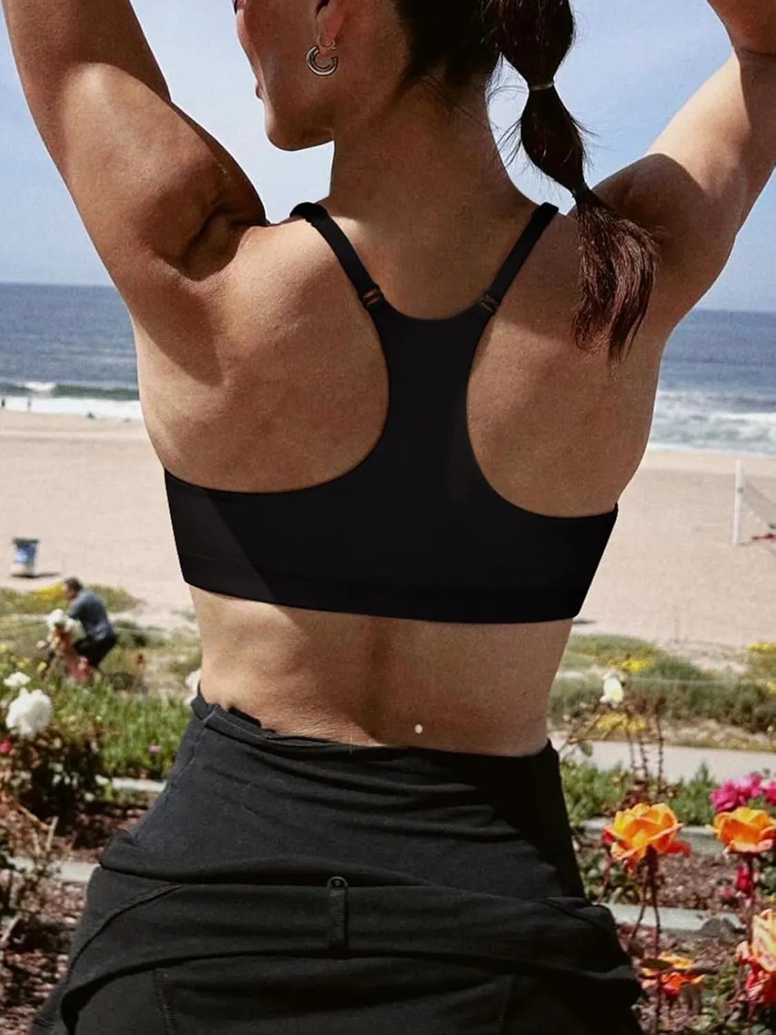 REORIA Women's Racerback Wireless No Padded Comfortable Sleep Bralettes Bras for Women sold by ReoRia product image thumbnail 5