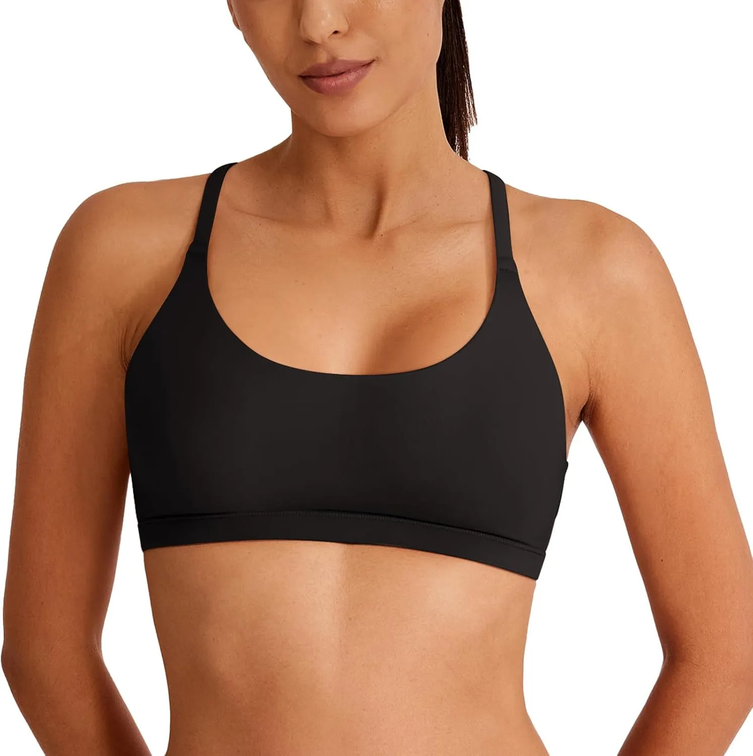 REORIA Women's Racerback Wireless No Padded Comfortable Sleep Bralettes Bras for Women sold by ReoRia product image thumbnail 3