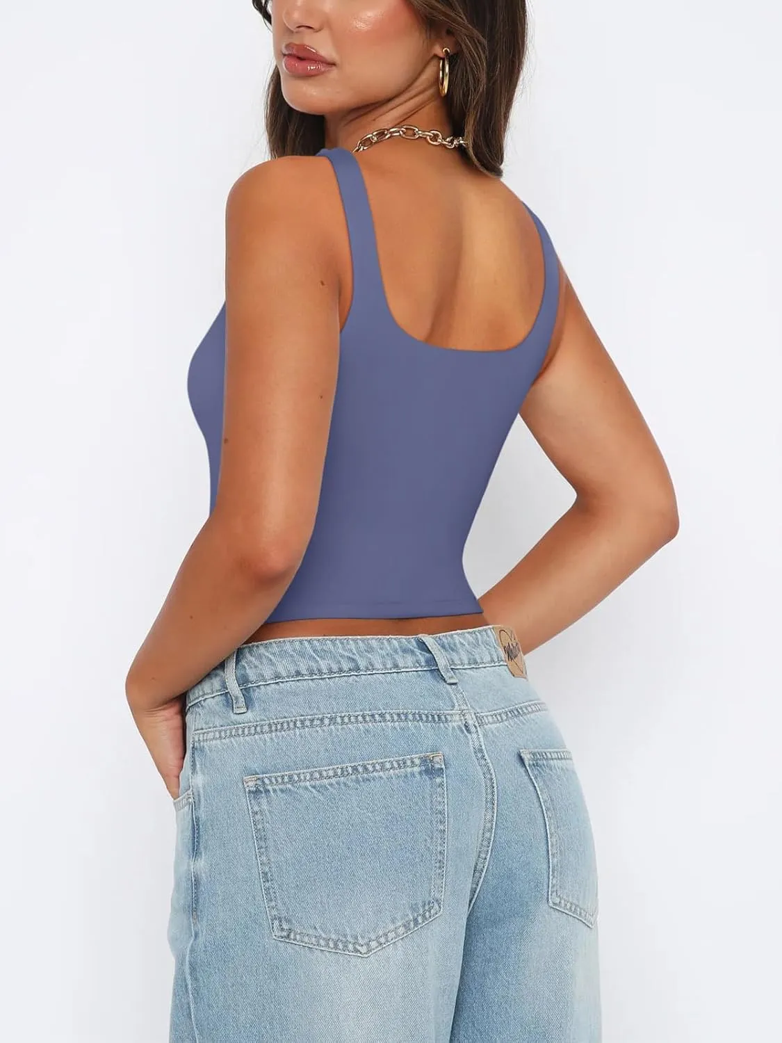 Serene Harmony V-Neck Crop Top sold by ReoRia product image thumbnail 4