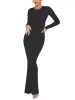 Minimalist Long Sleeve Mermaid Dress sold by ReoRia