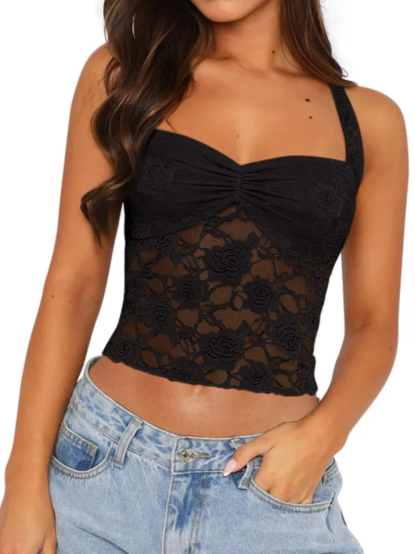 Mystic Rose Lace Bustier Top sold by ReoRia