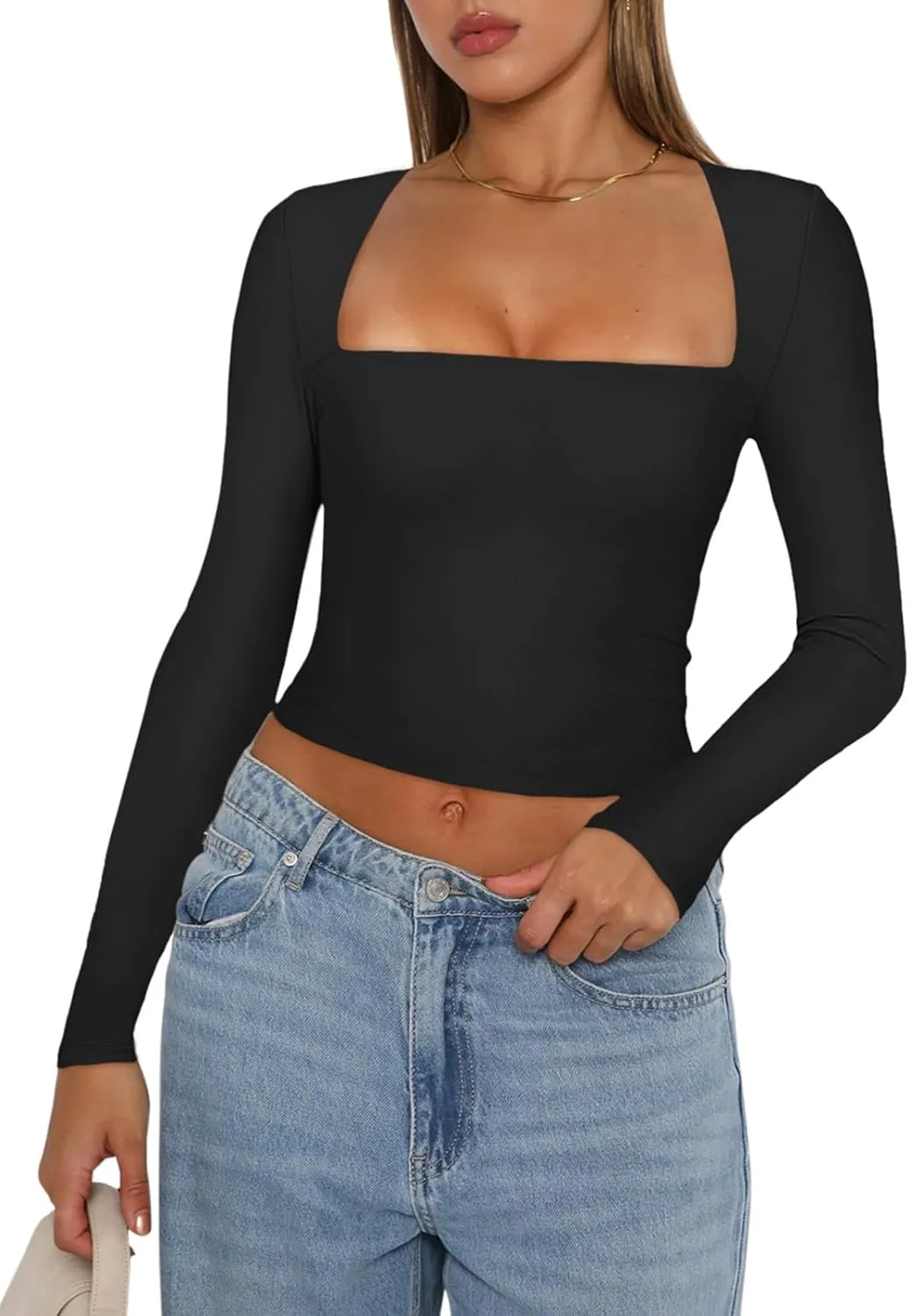 Midnight Horizon Square Neck Crop Top sold by ReoRia product image thumbnail 2