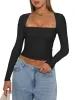 Midnight Horizon Square Neck Crop Top sold by ReoRia