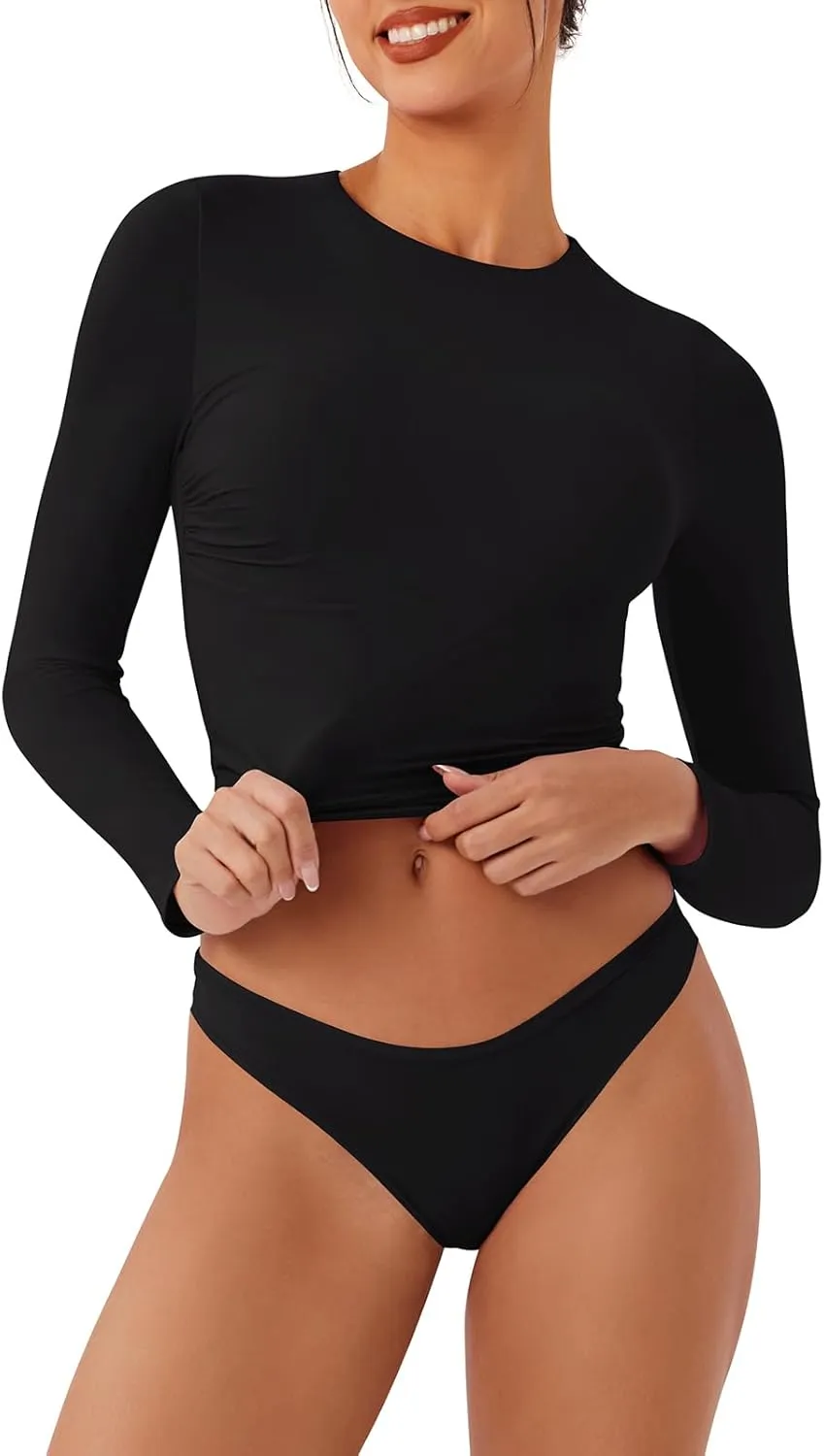 Flawless Fit Long Sleeve Crop Top sold by ReoRia product image thumbnail 2
