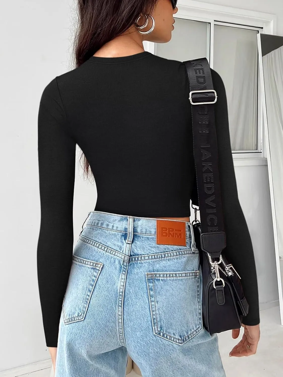 Celestial Vibes Ribbed Crop Top sold by ReoRia product image thumbnail 4