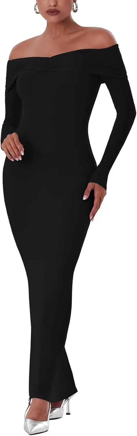 Strapless Off-Shoulder Reversible Neckline Double Layer Mermaid Dress sold by ReoRia product image thumbnail 3