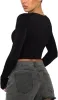 Effortless Charm Crew Neck Long Sleeve Top sold by ReoRia