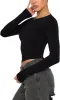 Effortless Charm Crew Neck Long Sleeve Top sold by ReoRia