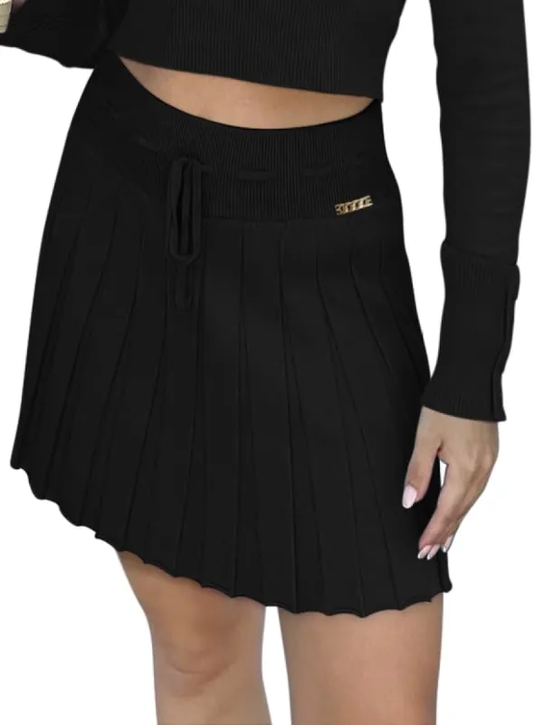 Windswept Charm High-Waisted Pleated Skirt sold by ReoRia