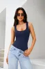 Scoop Neck Sleeveless Tank Top Bodysuits 2025 Sexy Thong Bodysuit sold by ReoRia