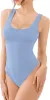 Scoop Neck Sleeveless Tank Top Bodysuits 2025 Sexy Thong Bodysuit sold by ReoRia