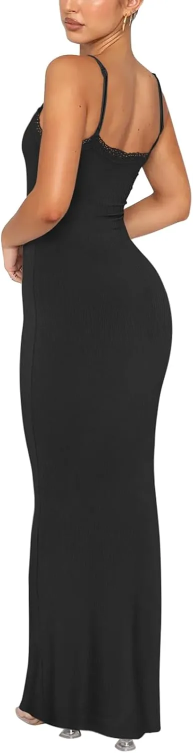 Lace Slip Lounge Long Dress sold by ReoRia product image thumbnail 4