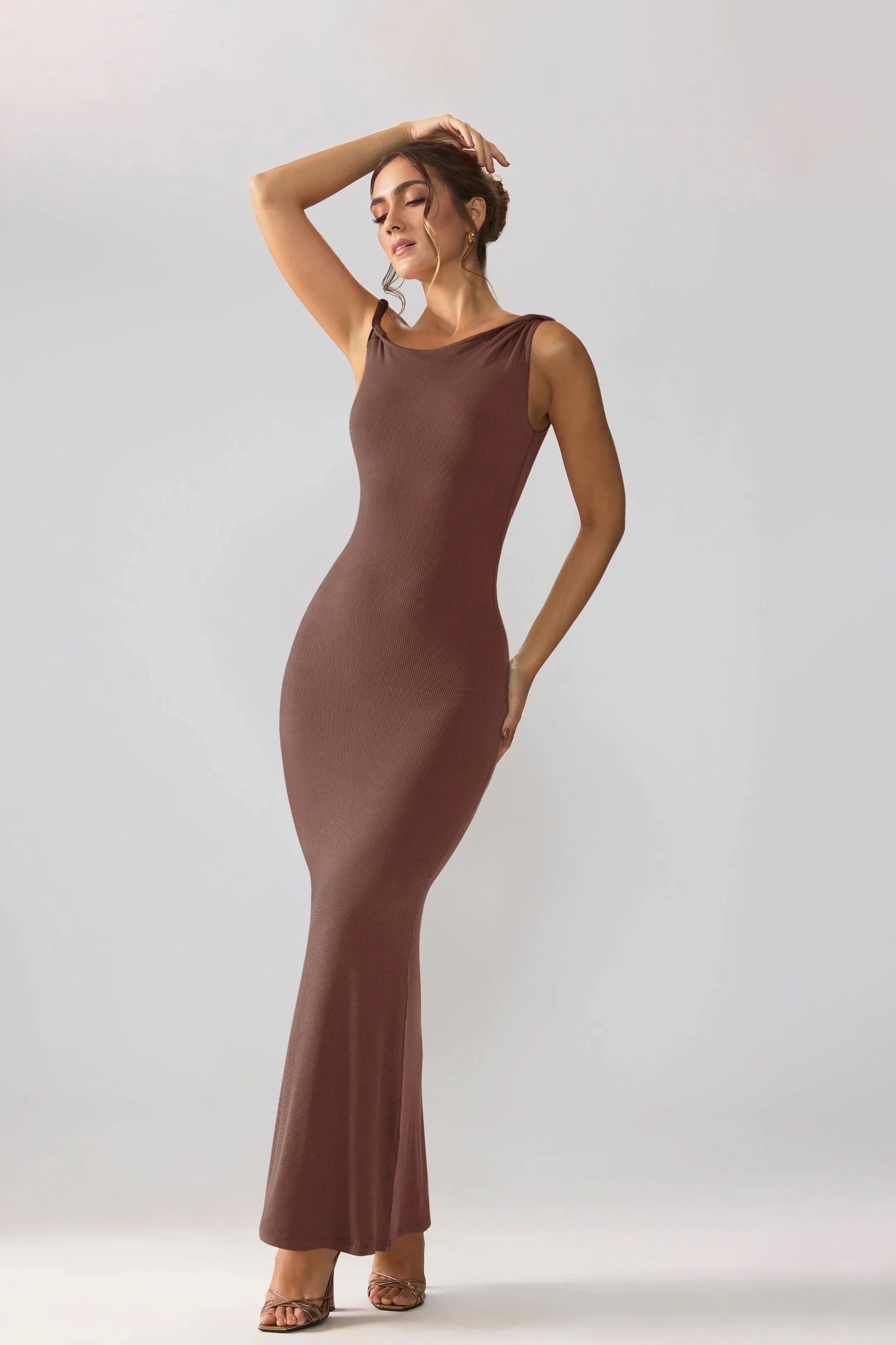 One Shoulder Sleeveless Maxi Dresses sold by ReoRia