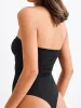 Strapless Ruched Tube Bodysuit sold by ReoRia