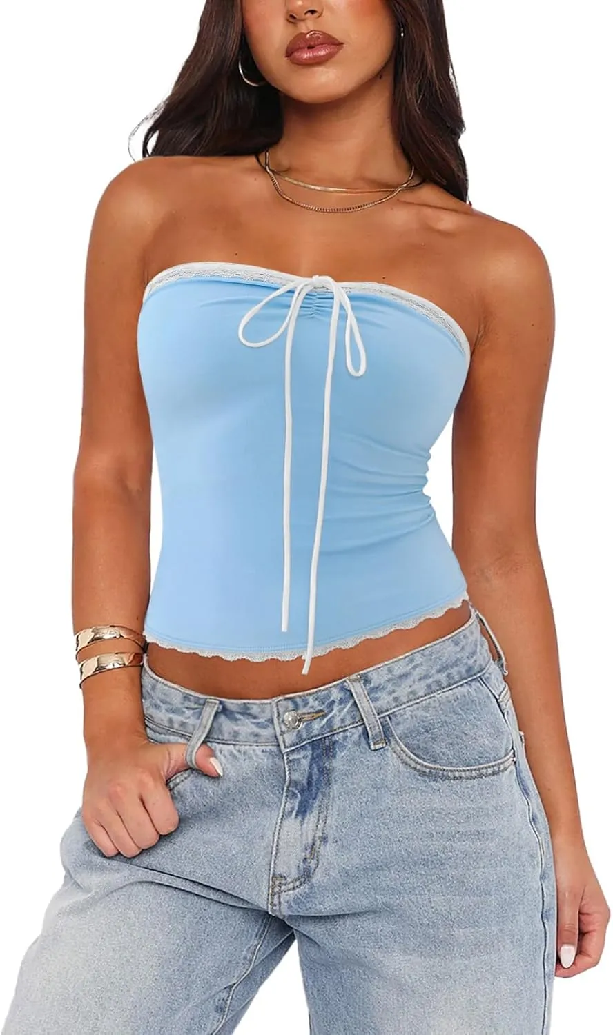 Y2K Cute Tube Top sold by ReoRia product image thumbnail 2
