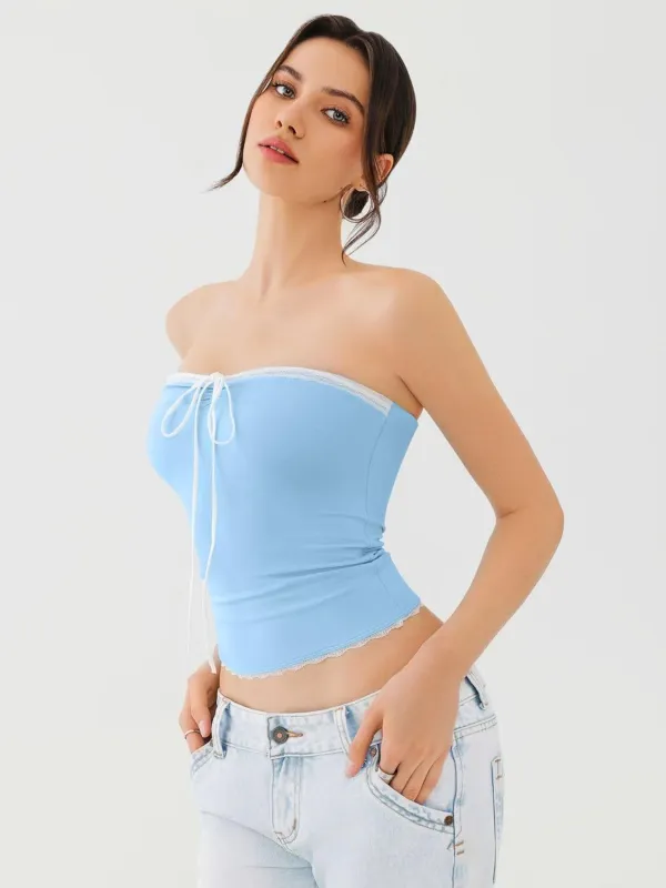 Y2K Cute Tube Top sold by ReoRia