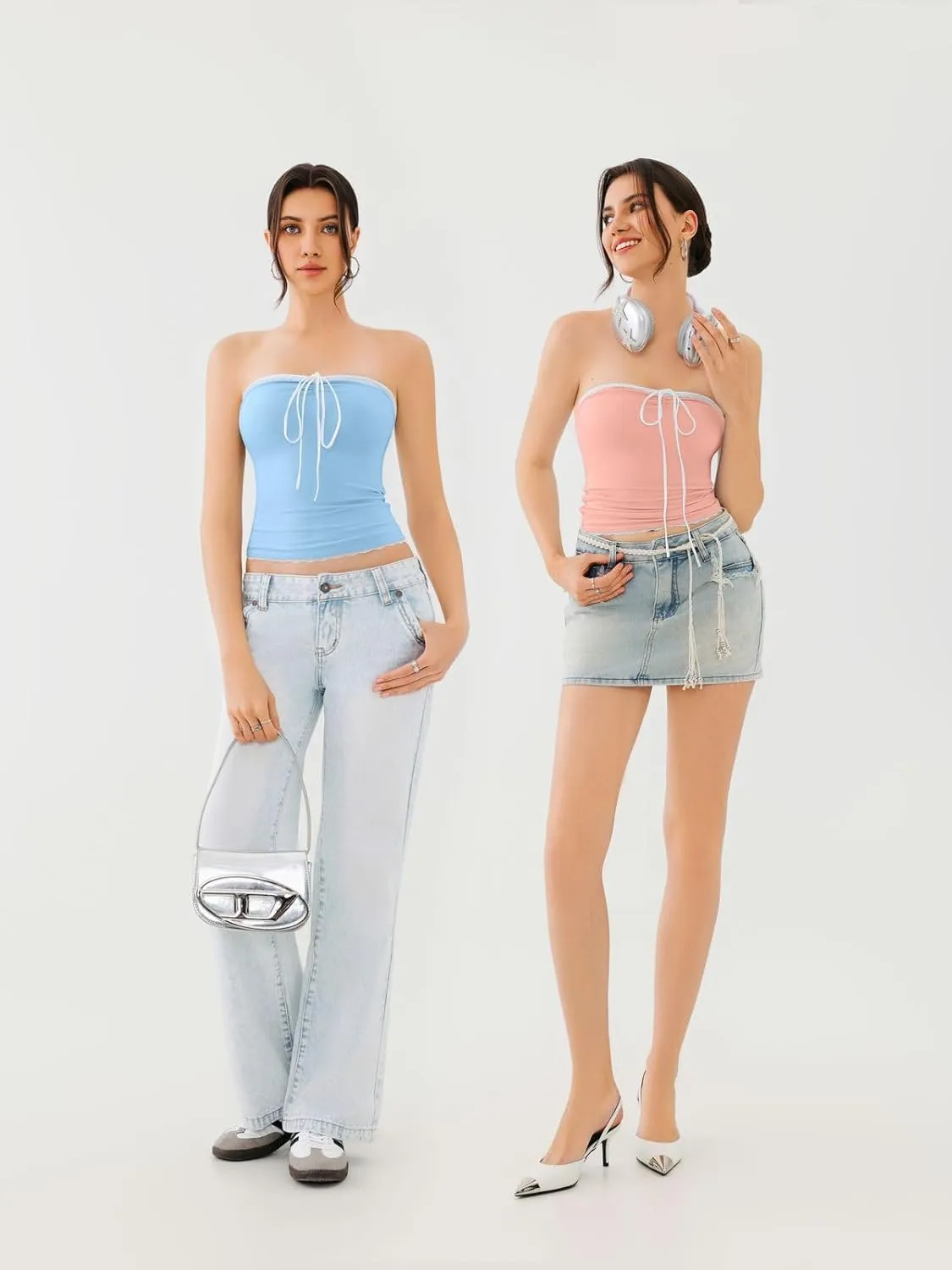 Y2K Cute Tube Top sold by ReoRia product image thumbnail 4