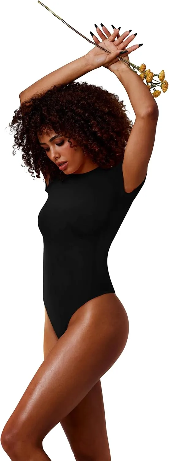Crew Neck Short Sleeve Bodysuits sold by ReoRia product image thumbnail 5