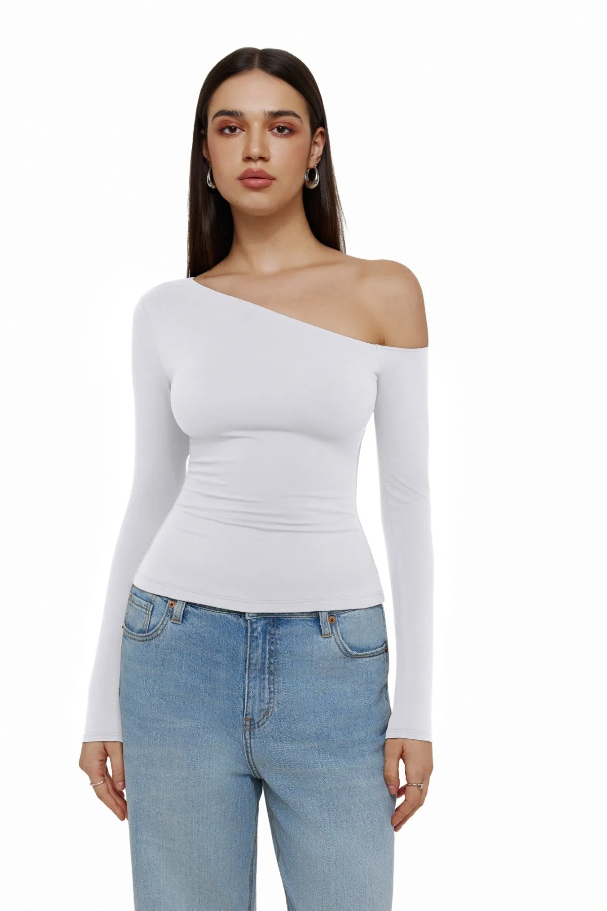 Fall Fashion Slim Fitted Off The Shoulder Tops sold by ReoRia