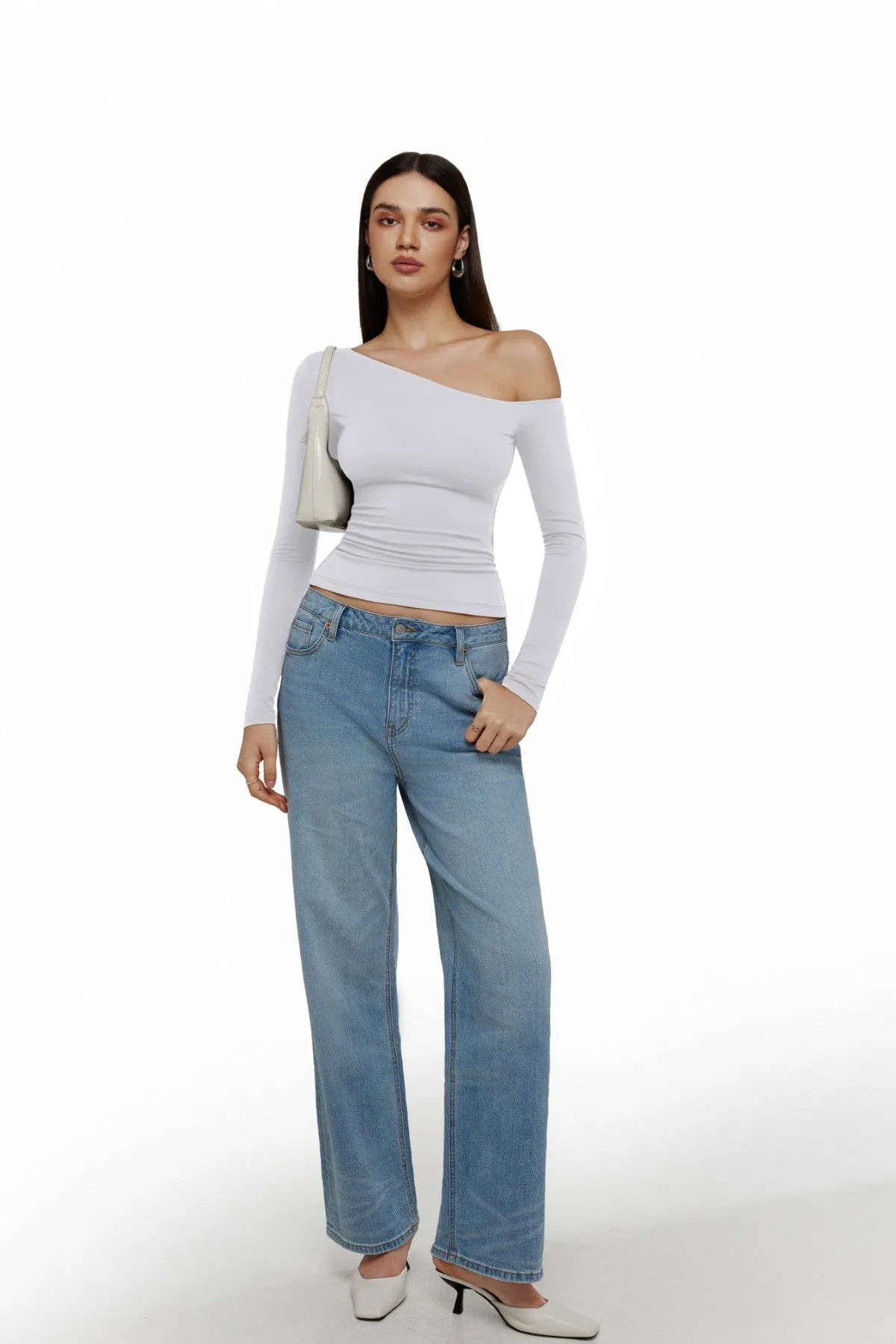 Fall Fashion Slim Fitted Off The Shoulder Tops sold by ReoRia product image thumbnail 5