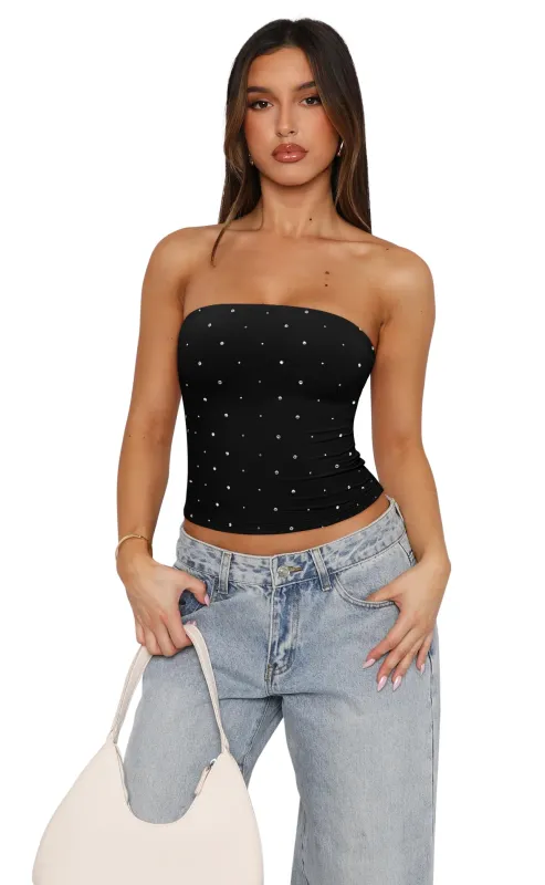 Strapless Non-Slip Y2K Crop Tube Tops made by ReoRia