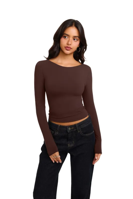 Double Lined Slim Fit Lace Back Crop Top made by ReoRia