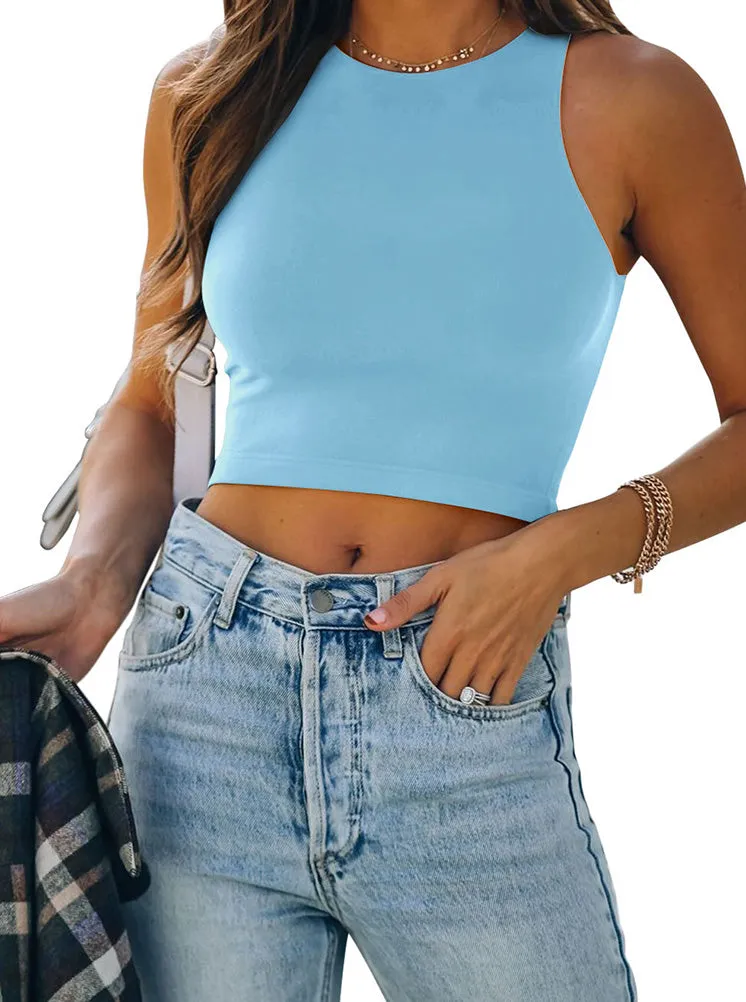 Fashionista’s Dream Crop Top-Sky Blue sold by ReoRia