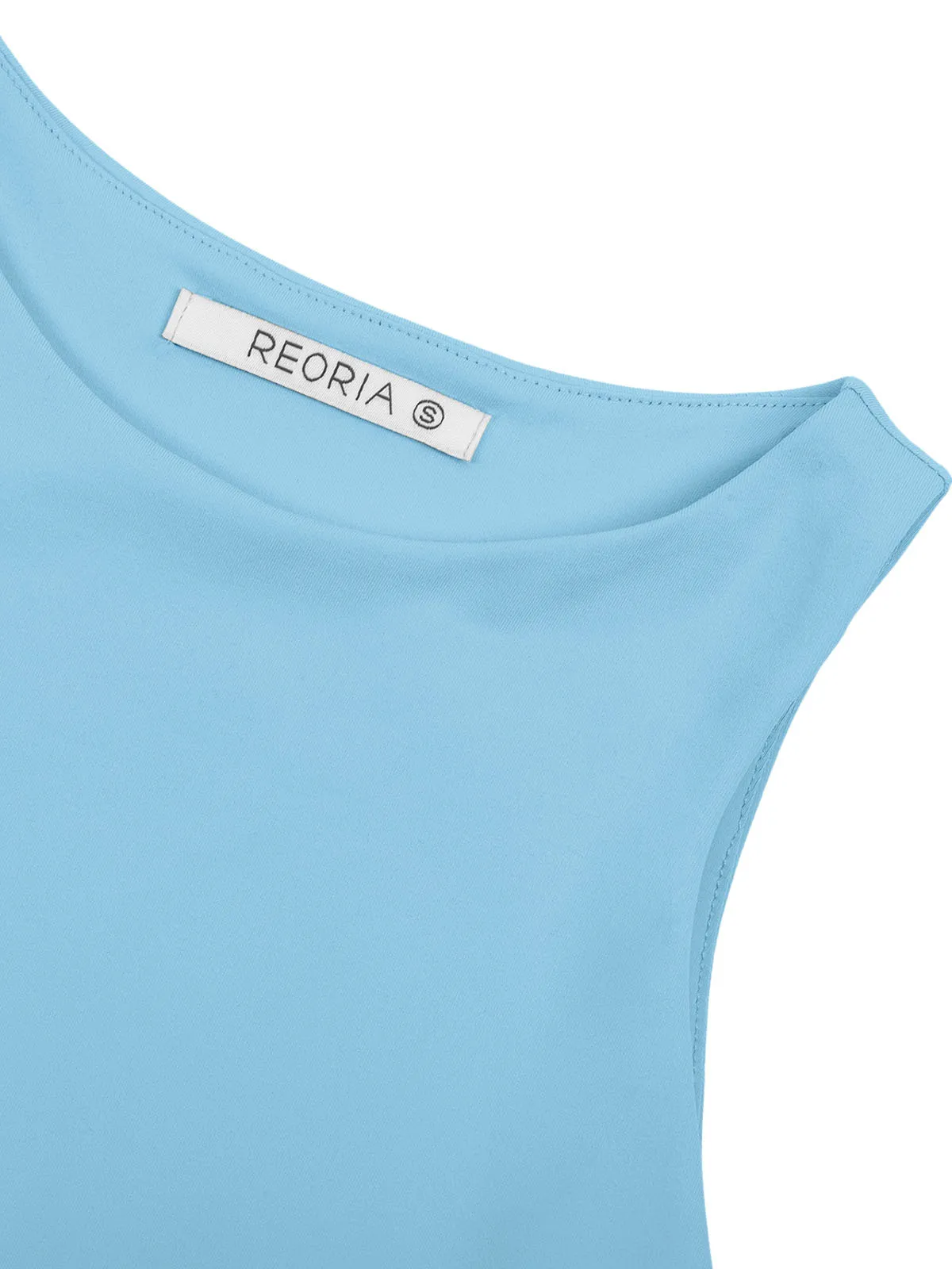 Fashionista’s Dream Crop Top-Sky Blue sold by ReoRia product image thumbnail 5