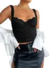 Square Neck Sleeveless Going Out Lace Bustier Tops sold by ReoRia