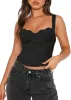 Square Neck Sleeveless Going Out Lace Bustier Tops sold by ReoRia