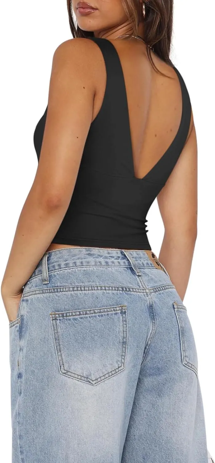 Serene Depths Deep V Top sold by ReoRia product image thumbnail 3