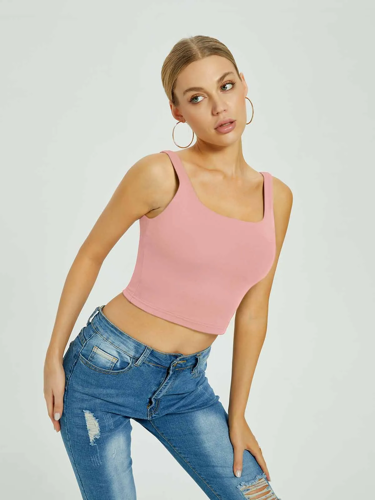 Iconic Presence Sleeveless Crop Top sold by ReoRia product image thumbnail 4