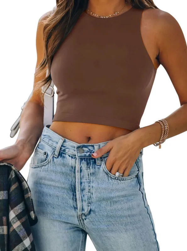 Fashionista’s Dream Crop Top-Coffee sold by ReoRia