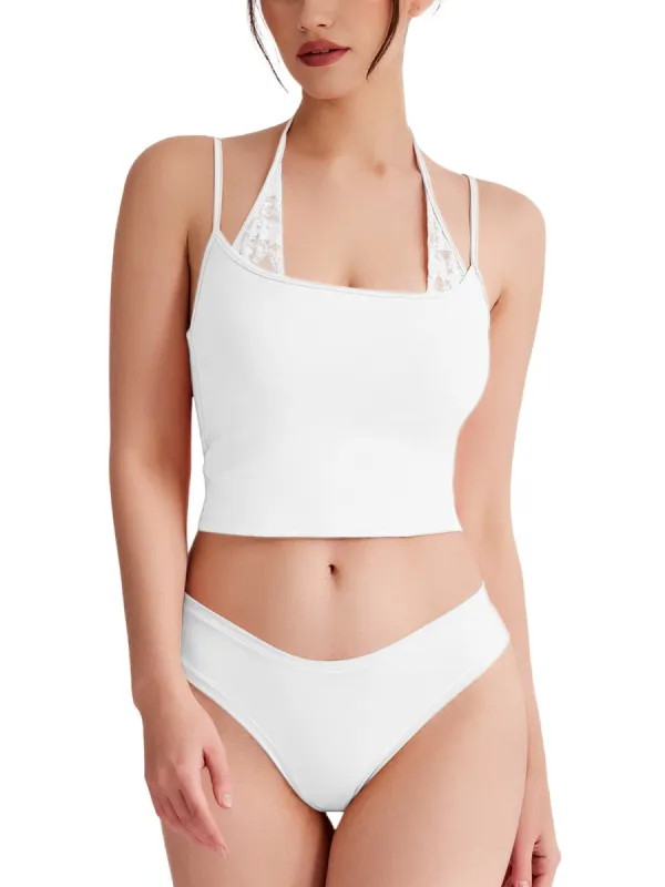 Lace Halter Tank Top Camisole Crop Tops Designer Collection sold by ReoRia