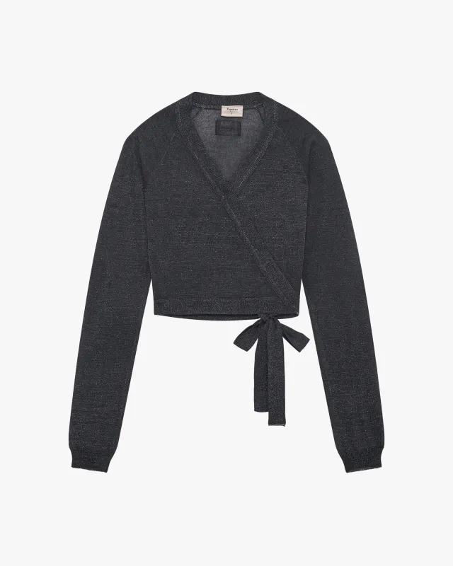 Cache-cœur maille pailletée made by Repetto