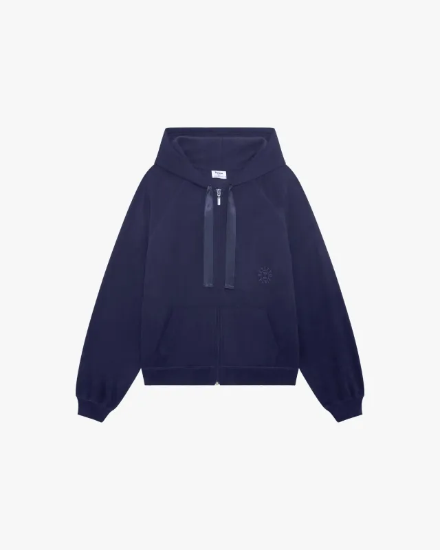 Hoodie zippé Satin signature made by Repetto
