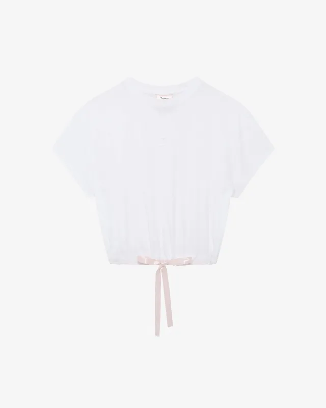 Tee shirt court avec ruban satin sold by Repetto