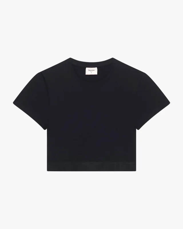 Crop Top manches courtes en viscose sold by Repetto