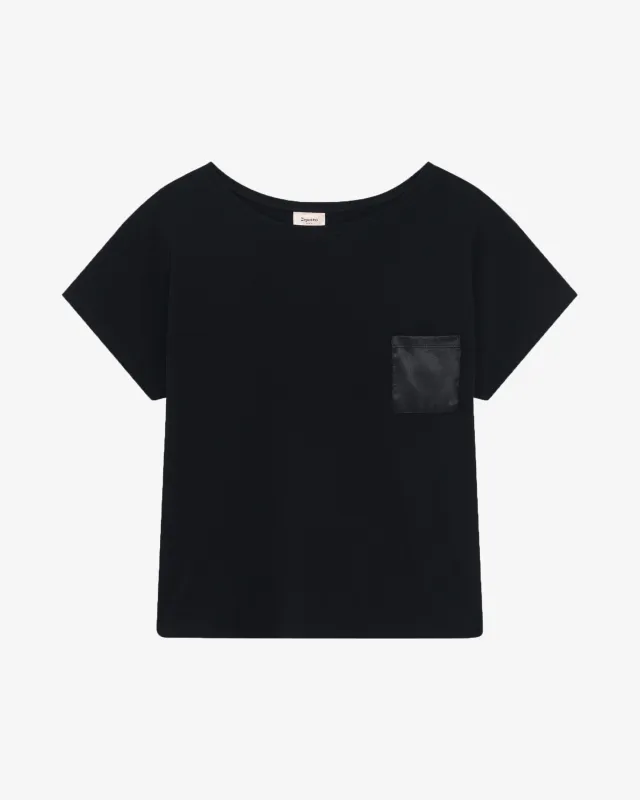 T-shirt oversize poche satin sold by Repetto