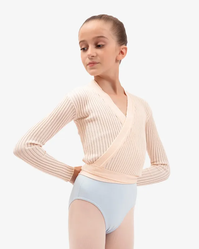 Cache-cœur en maille côtelée bicolore - Enfant sold by Repetto