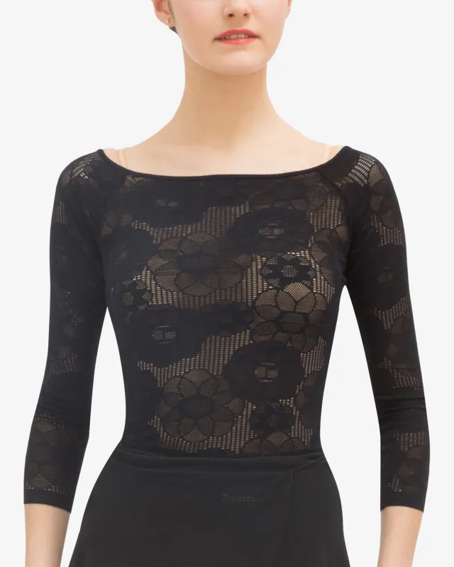 Top manches longues en dentelle rosace made by Repetto