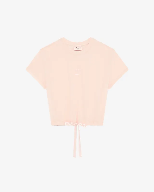 Tee shirt court avec ruban satin sold by Repetto
