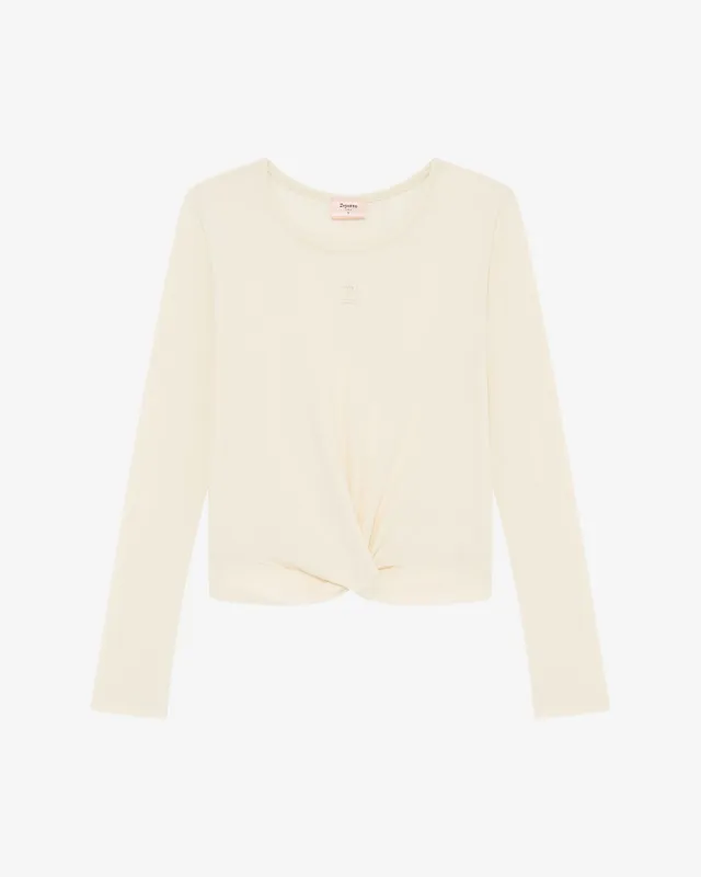 T-shirt manches longues croisé made by Repetto