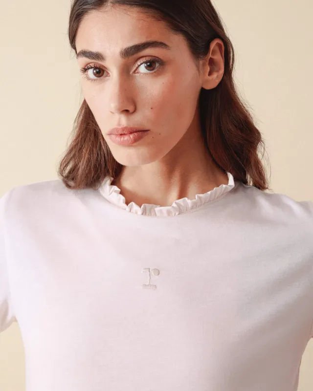 T-shirt col volanté made by Repetto