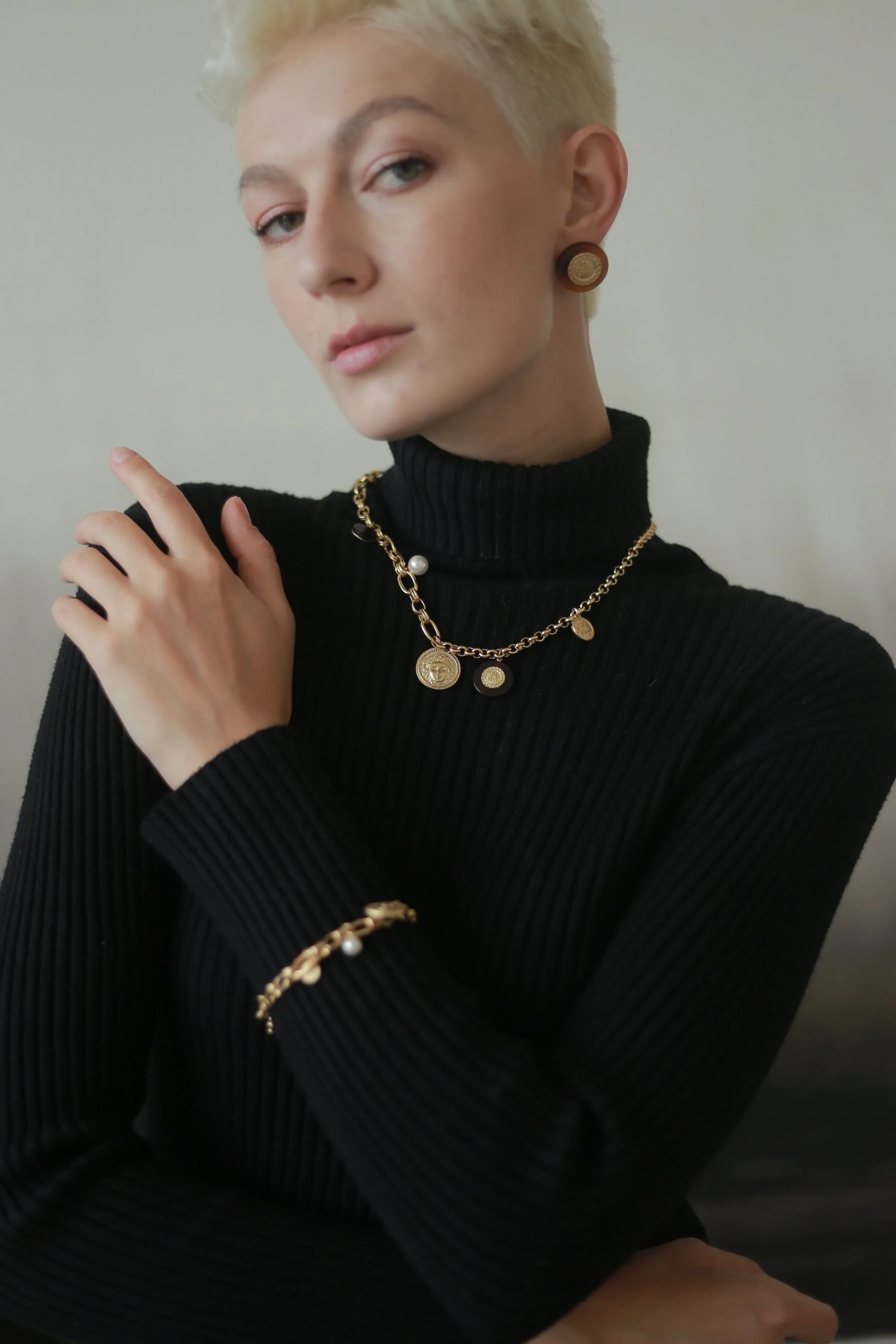 Retro Coin Necklace sold by Retro Chic product image thumbnail 3