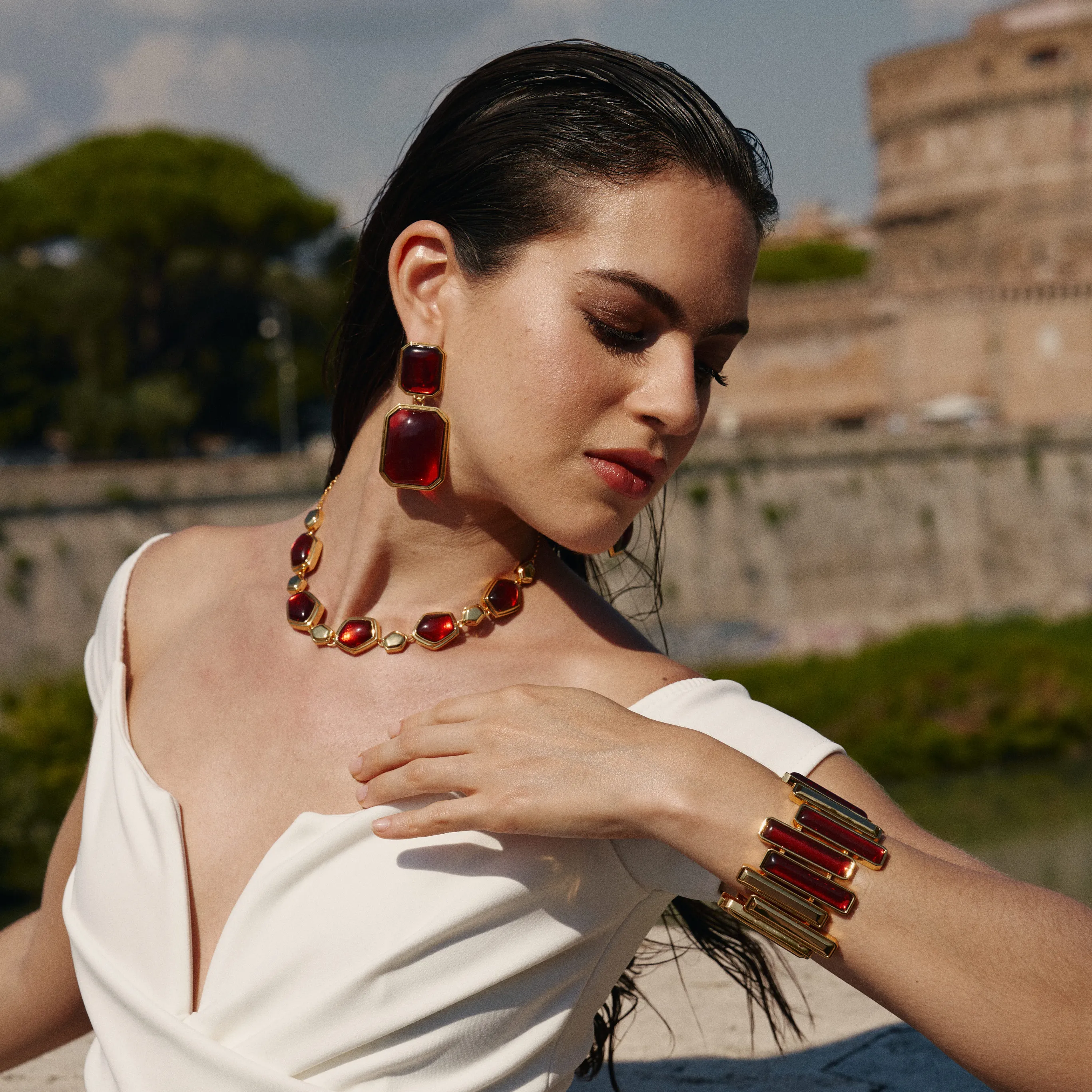 Red Velvet Necklace sold by Retro Chic product image thumbnail 2