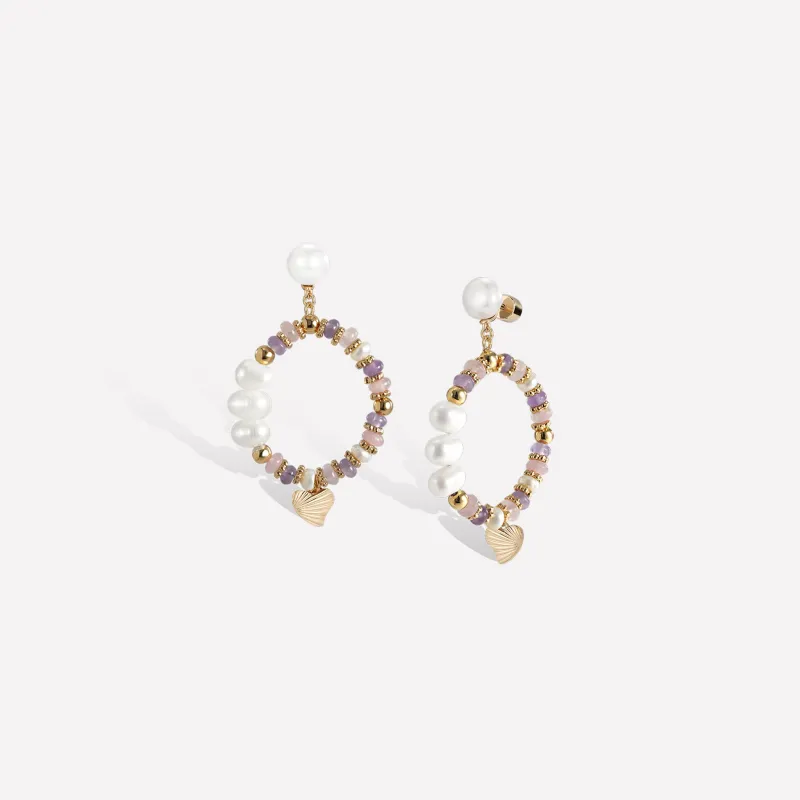 Thetis Purple Earrings sold by Retro Chic