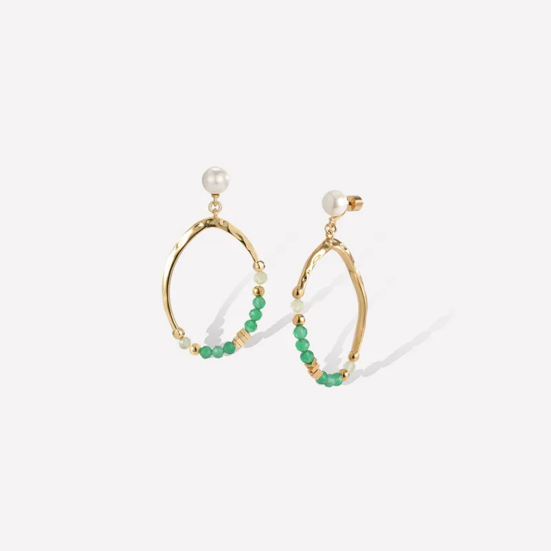 Poseidon Green Earrings sold by Retro Chic