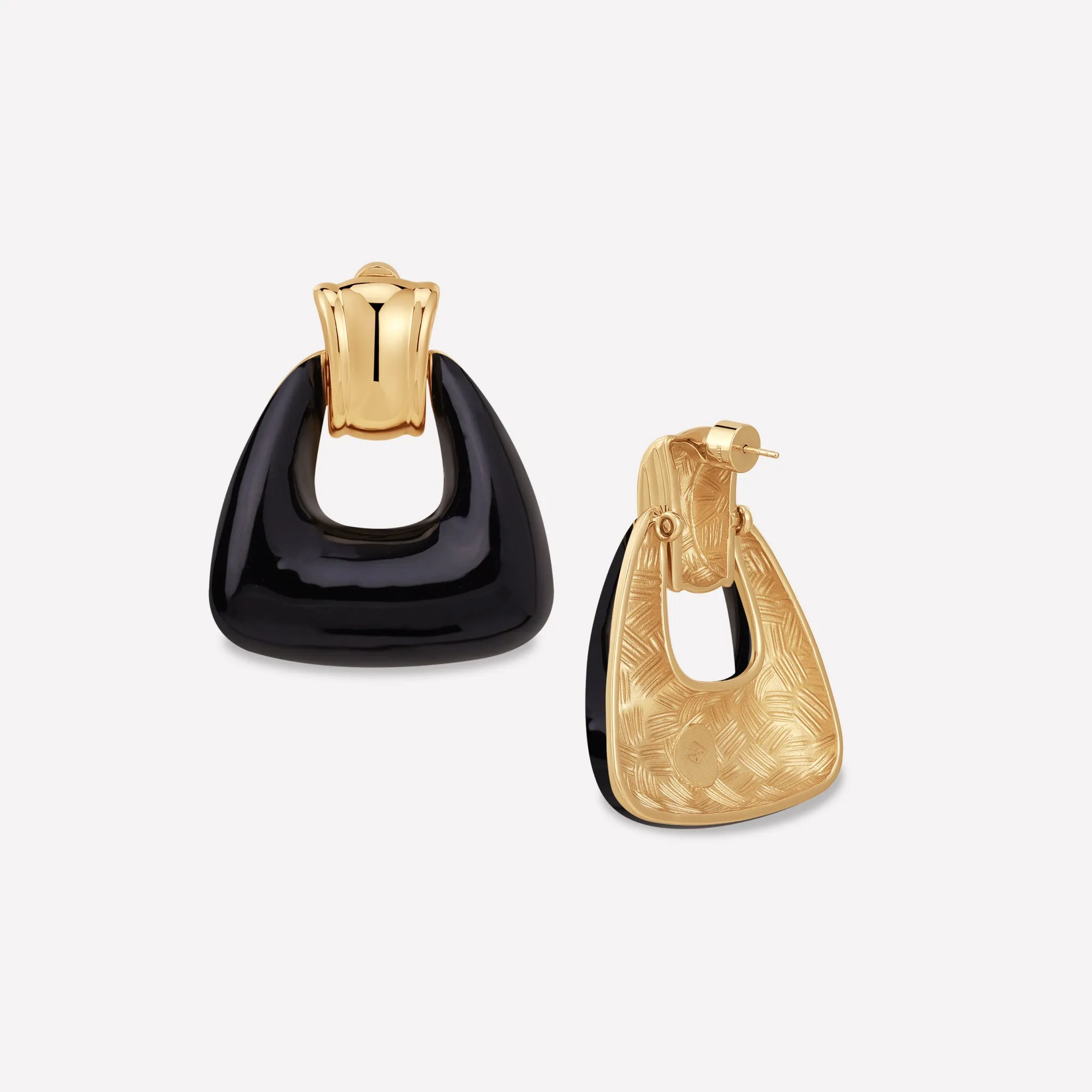 Ostuni Black Earrings/Ear Clip sold by Retro Chic product image thumbnail 4